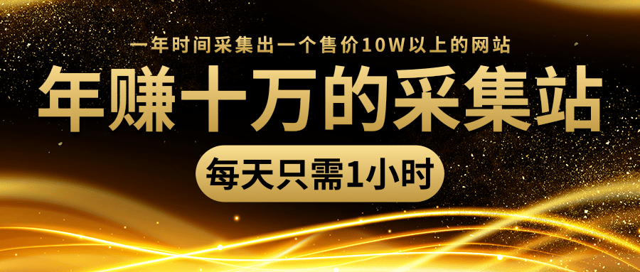 年赚十万的采集站，每天却只需要1小时，一年时间采集出一个售价10W以上的网站插图