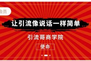 引流哥商学院8期：豆瓣、闲鱼、百度霸屏、微博引流转化的终极法门（价值798元）