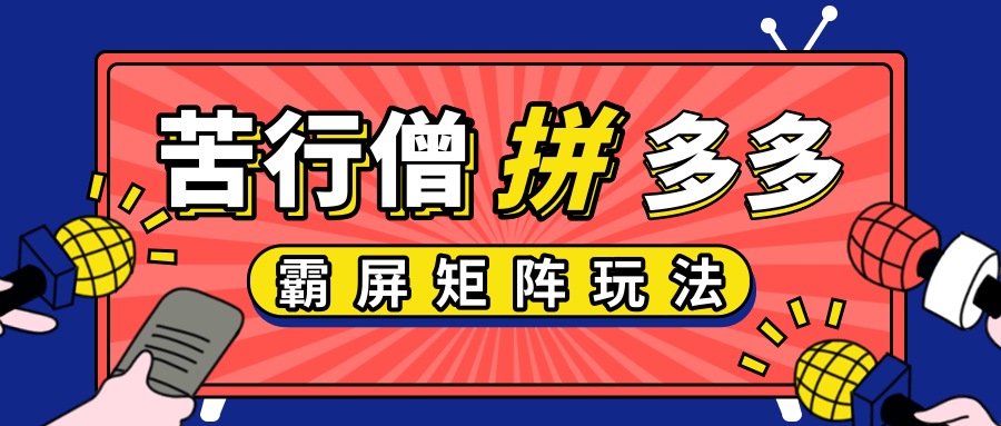 拼多多店铺运营实操，低价引流实操技巧，拼多多霸屏矩阵玩法插图