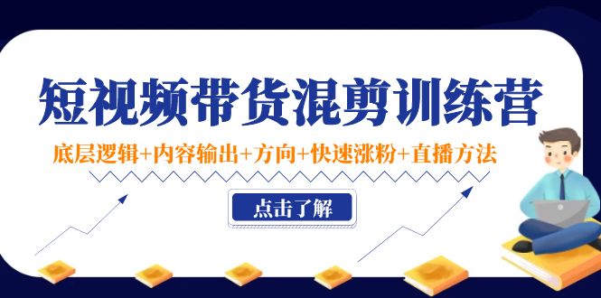 短视频带货混剪训练营：底层逻辑+内容输出+方向+快速涨粉+直播方法插图