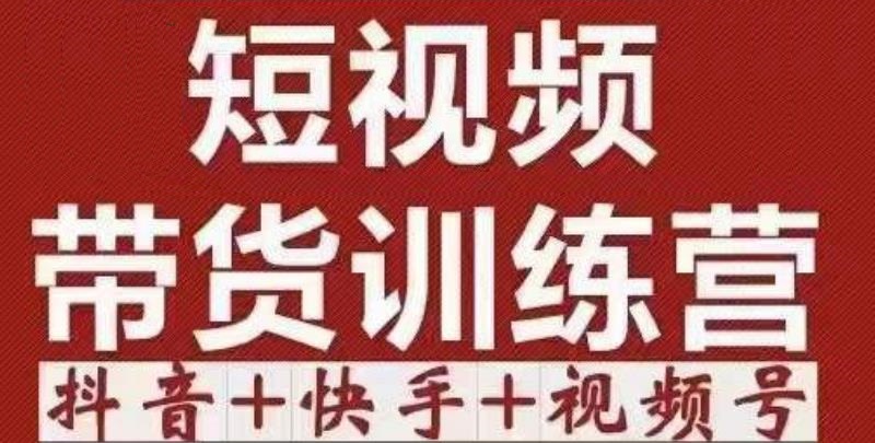 短视频带货特训营（第12期）抖音+快手+视频号：收益巨大，简单粗暴！插图