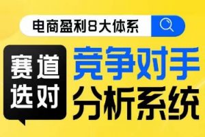 电商盈利8大体系·赛道选对，​竞争对手分析系统线上课