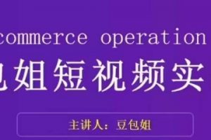 变现为王-豆包姐短视频实战课，了解短视频底层逻辑，找准并拆解对标账号，人物表现力