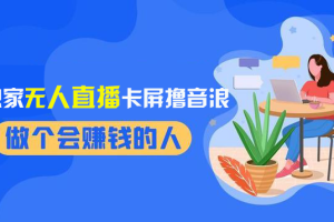 2024独家无人直播卡屏撸音浪，12月新出教程，收益稳定，无需看守 日入1000+