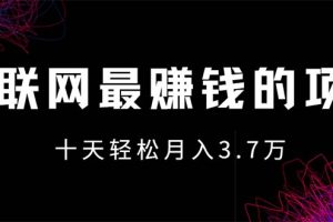 互联网最赚钱的项目没有之一，轻松月入7万+，团队最新项目