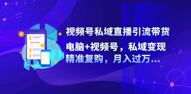 视频号私域直播引流带货：电脑+视频号，私域变现，精准复购，月入过万…插图