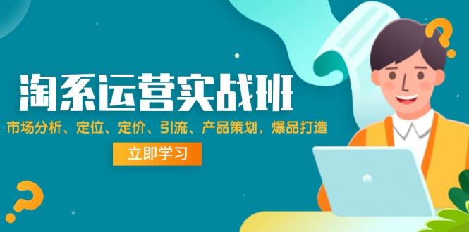 淘系运营实战班：市场分析、定位、定价、引流、产品策划，爆品打造插图