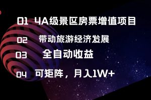 4A级景区房票增值项目  带动旅游经济发展 全自动收益 可矩阵 月入1w+