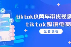 tiktok小黄车带货视频教程，tiktok跨境电商（全套课程）