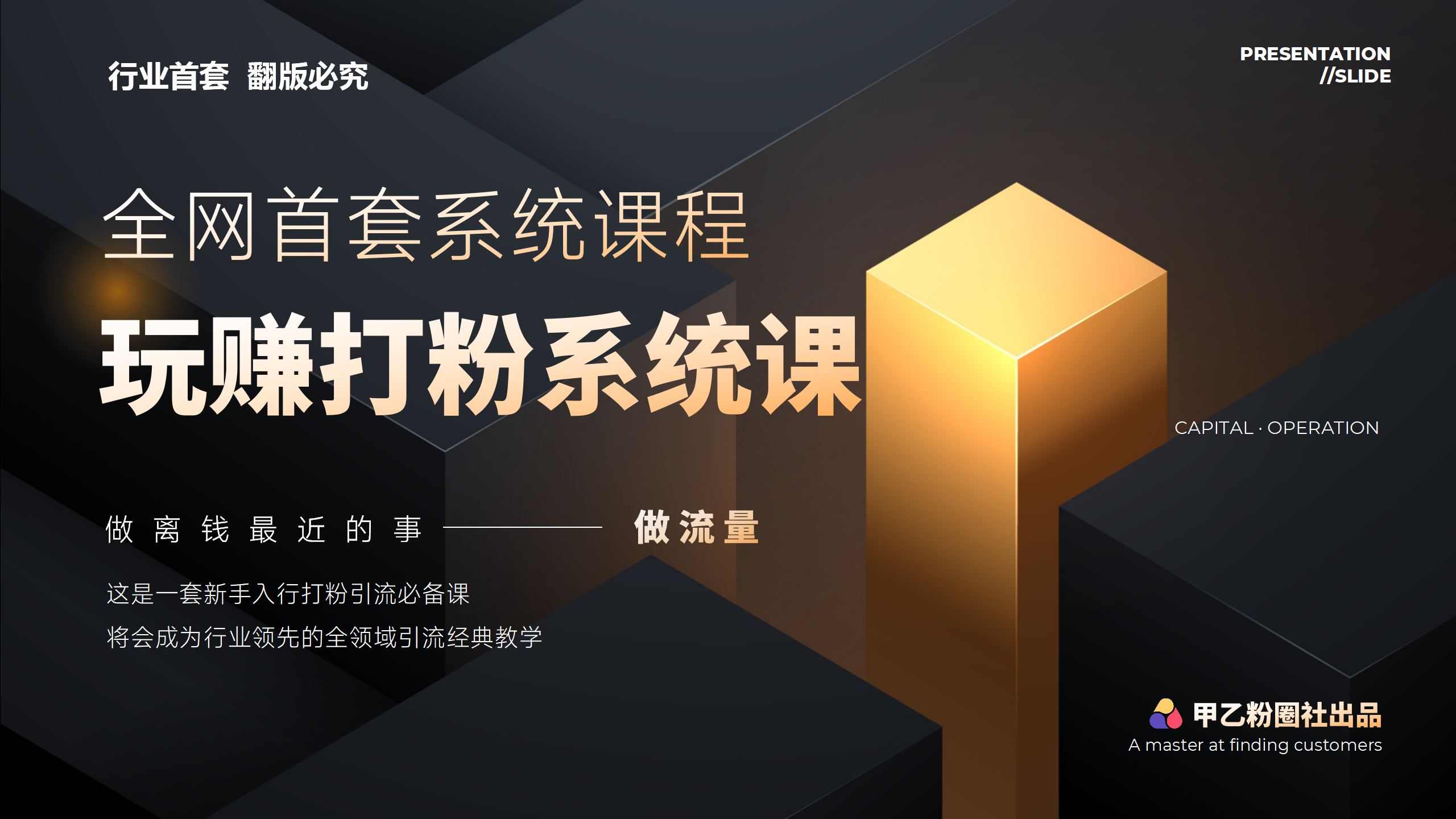 全网首套系统打粉课，日入3000+，手把手各行引流SOP团队实战教程插图