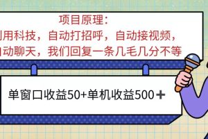 ai语聊，单窗口收益50+，单机收益500+，无脑挂机无脑干！！！