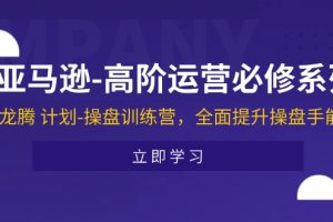 亚马逊-高阶运营必修系列，龙腾 计划-操盘训练营，全面提升操盘手能力