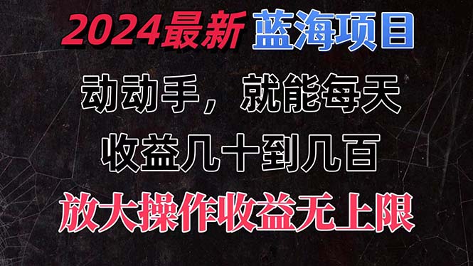 有手就行的2024全新蓝海项目，每天1小时收益几十到几百，可放大操作收…插图