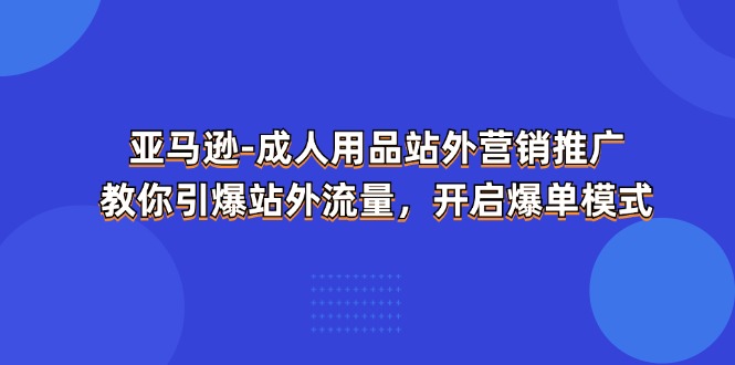 亚马逊-成人用品 站外营销推广  教你引爆站外流量，开启爆单模式插图