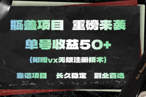 一分钟一单，一单利润30+，适合小白操作