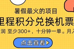 暑假最暴利的项目，利润飙升，正是项目利润爆发时期。市场很大，一单利…