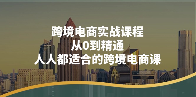 跨境电商实战课程：从0到精通，人人都适合的跨境电商课（14节课）插图