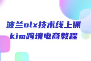 波兰olx 技术线上课，kim跨境电商教程