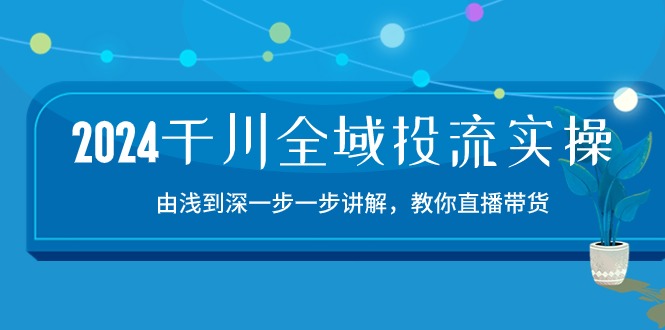 2024千川-全域投流精品实操：由谈到深一步一步讲解，教你直播带货-15节插图