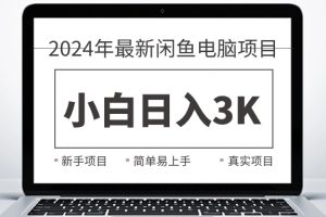 2024最新闲鱼卖电脑项目，新手小白日入3K+，最真实的项目教学