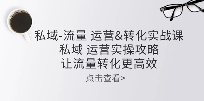 私域-流量 运营&转化实操课：私域 运营实操攻略 让流量转化更高效插图