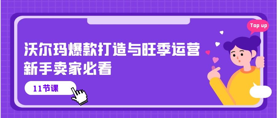 沃尔玛 爆款打造与旺季运营，新手卖家必看（11节视频课）插图