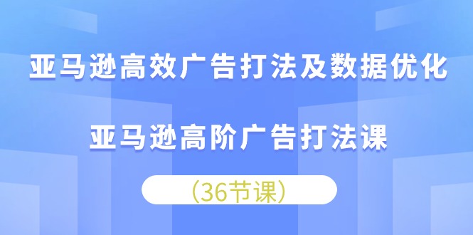 亚马逊高效广告打法及数据优化，亚马逊高阶广告打法课插图