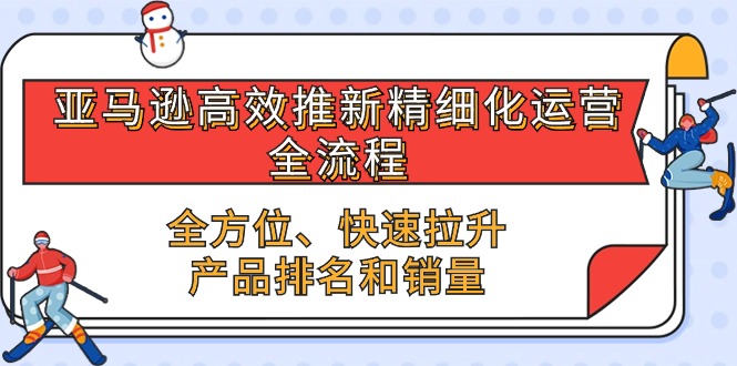 亚马逊-高效推新精细化 运营全流程，全方位、快速 拉升产品排名和销量插图