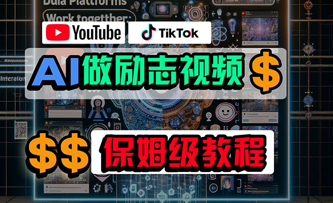 利用AI制作励志视频，在YouTube和TikTok赚钱，小白可做（附工具）插图