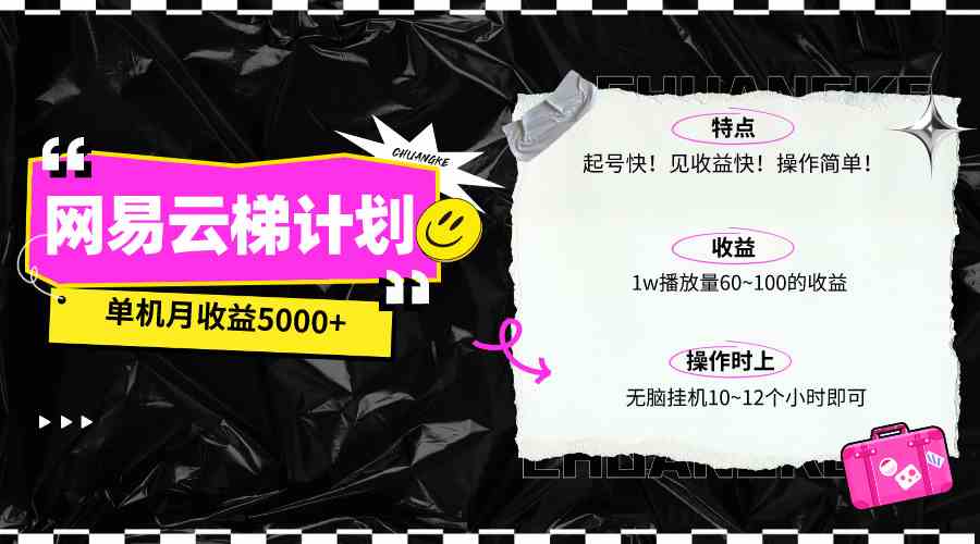 最新网易云梯计划网页版，单机月收益5000+！可放大操作插图