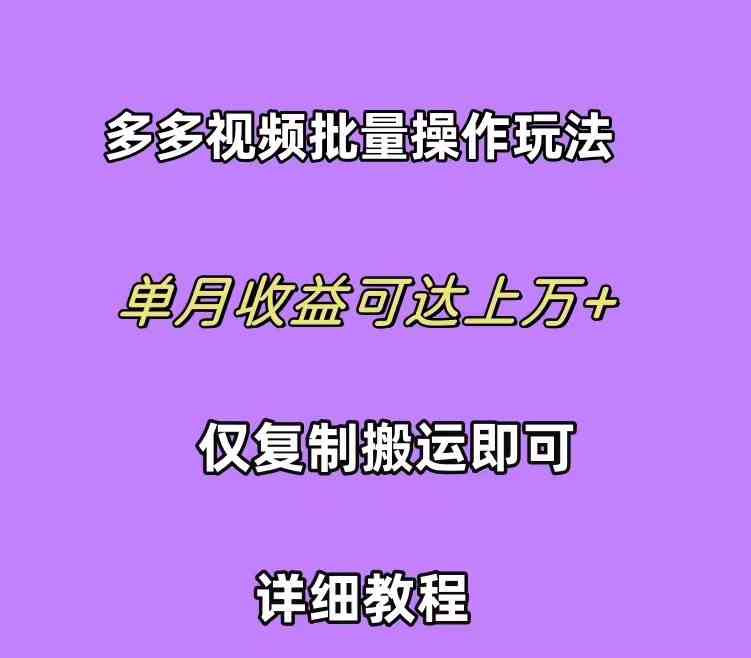 拼多多视频带货快速过爆款选品教程 每天轻轻松松赚取三位数佣金 小白必…插图