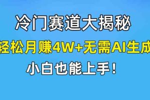 快手无脑搬运冷门赛道视频“仅6个作品 涨粉6万”轻松月赚4W+