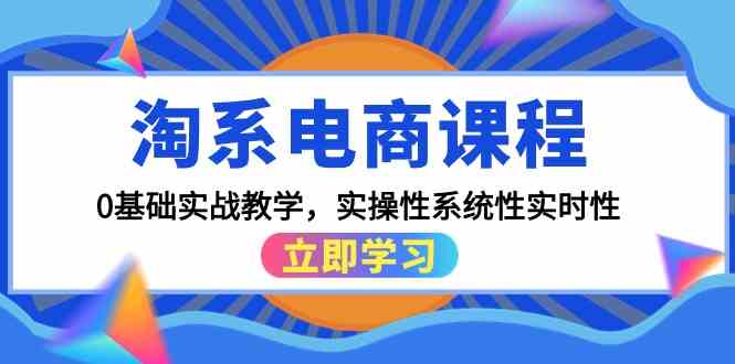 淘系电商课程，0基础实战教学，实操性系统性实时性（15节课）插图