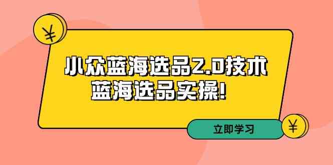 拼多多培训第33期：小众蓝海选品2.0技术-蓝海选品实操！插图