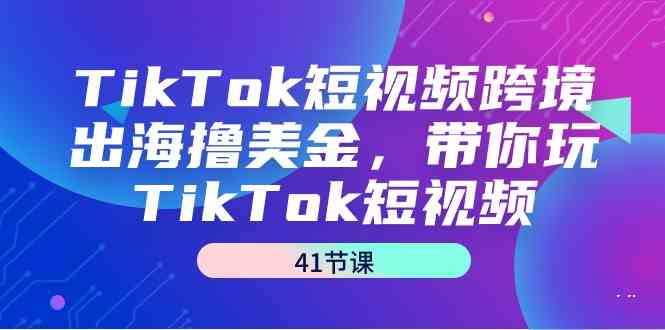 TikTok短视频跨境出海撸美金，带你玩TikTok短视频（41节课）插图