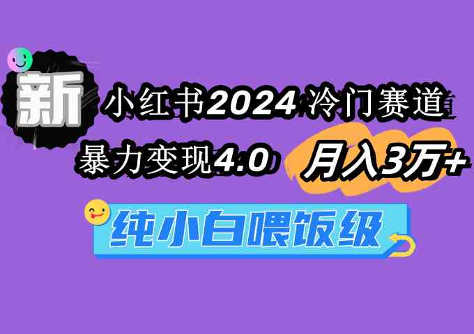 小红书2024冷门赛道 月入3万+ 暴力变现4.0 纯小白喂饭级插图