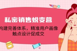 私密销售蜕变营：构建完善体系，精准用户画像，触点设计促成交