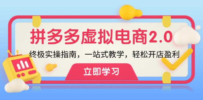 拼多多 虚拟项目-2.0：终极实操指南，一站式教学，轻松开店盈利插图