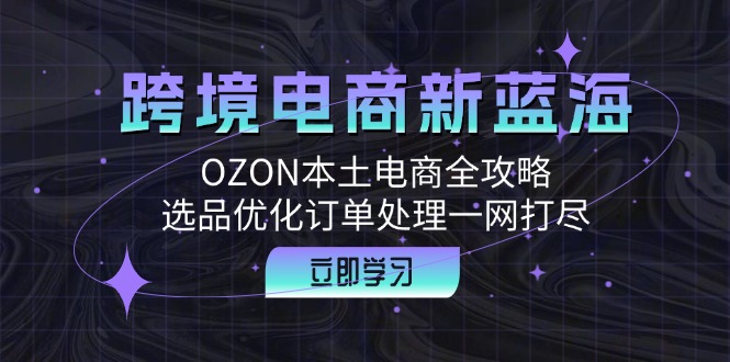 跨境电商新蓝海：OZON本土电商全攻略，选品优化订单处理一网打尽插图