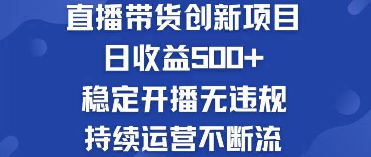 淘宝无人直播带货创新项目，日收益500，轻松实现被动收入插图