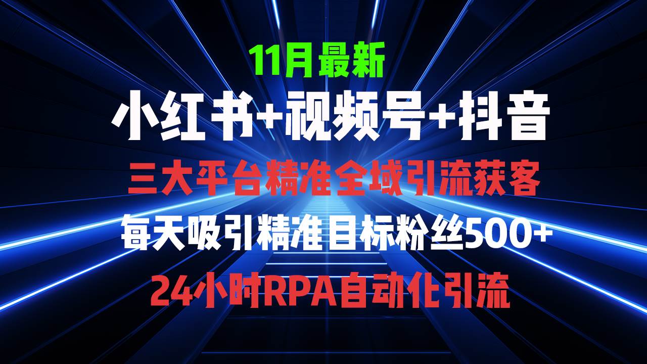 全域多平台引流私域打法，小红书，视频号，抖音全自动获客，截流自…插图