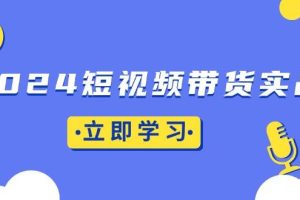 2024短视频带货实战：底层逻辑+实操技巧，橱窗引流、直播带货