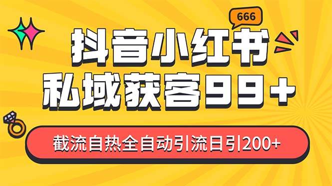 某音，小红书，野路子引流玩法截流自热一体化日引200+精准粉 单日变现3…插图