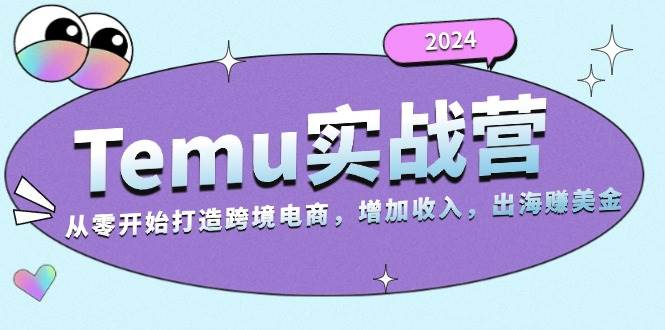 2024Temu实战营：从零开始打造跨境电商，增加收入，出海赚美金插图