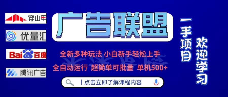 广告联盟 全新多种玩法 单机500+  全自动运行  可批量运行插图