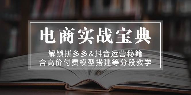 电商实战宝典 解锁拼多多&抖音运营秘籍 含高价付费模型搭建等分段教学插图