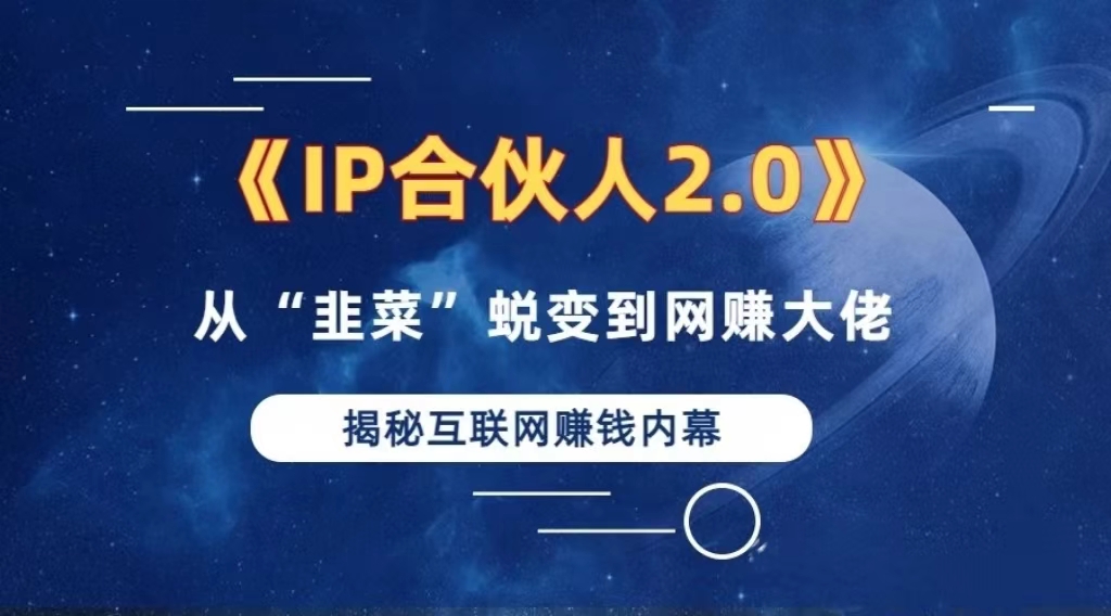 2024如何通过”知识付费“卖项目年入”百万“卖项目合伙人IP孵化训练营插图