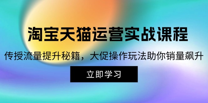 淘宝&天猫运营实战课程，传授流量提升秘籍，大促操作玩法助你销量飙升插图