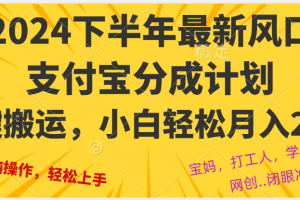 2024年下半年最新风口，一键搬运，小白轻松月入2W+