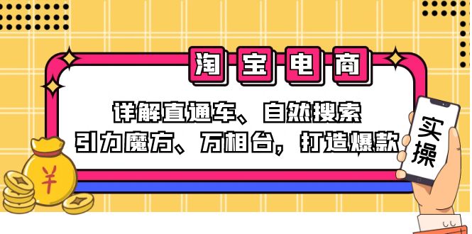 2024淘宝电商课程：详解直通车、自然搜索、引力魔方、万相台，打造爆款插图